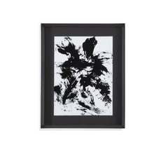 Expressive Abstract II Framed Print - Black