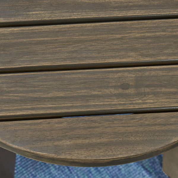 Outdoor Acacia Wood Side Table With Weather Resistance