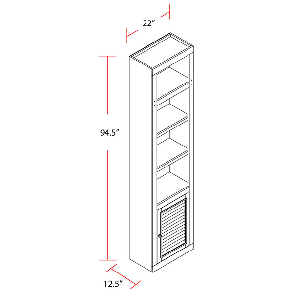 Boca - Open Top Bookcase