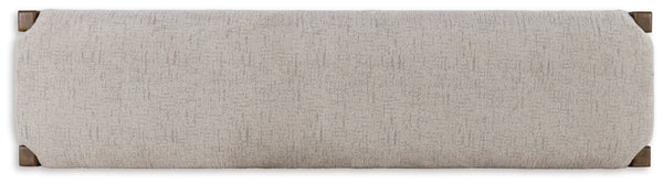 Cabalynn - Large Uph Dining Room Bench - Oatmeal / Light Brown