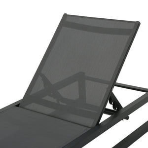Chaise Lounge With 5 Reclining Positions, Outdoor Patio Lounge Chairs
