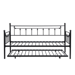 Twin Daybed With Trundle - Black