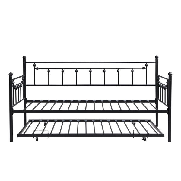 Twin Daybed With Trundle - Black