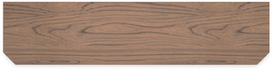 Landocken - XL TV Stand W/Fireplace Option - Brown / Blue