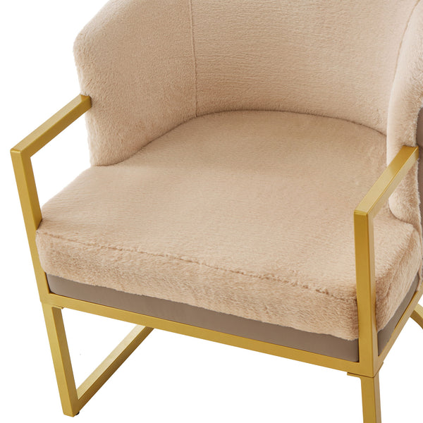 Upholstered Reading Accent Armchair For Living Room