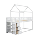 Bunk Bed With Shelves And Drawers, Storage Focused Design
