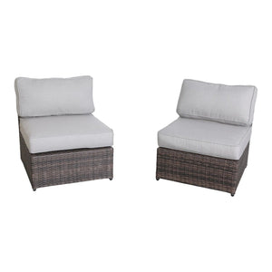 Handcrafted 4 Person Outdoor Seating Group With Plush Cushions - Espresso