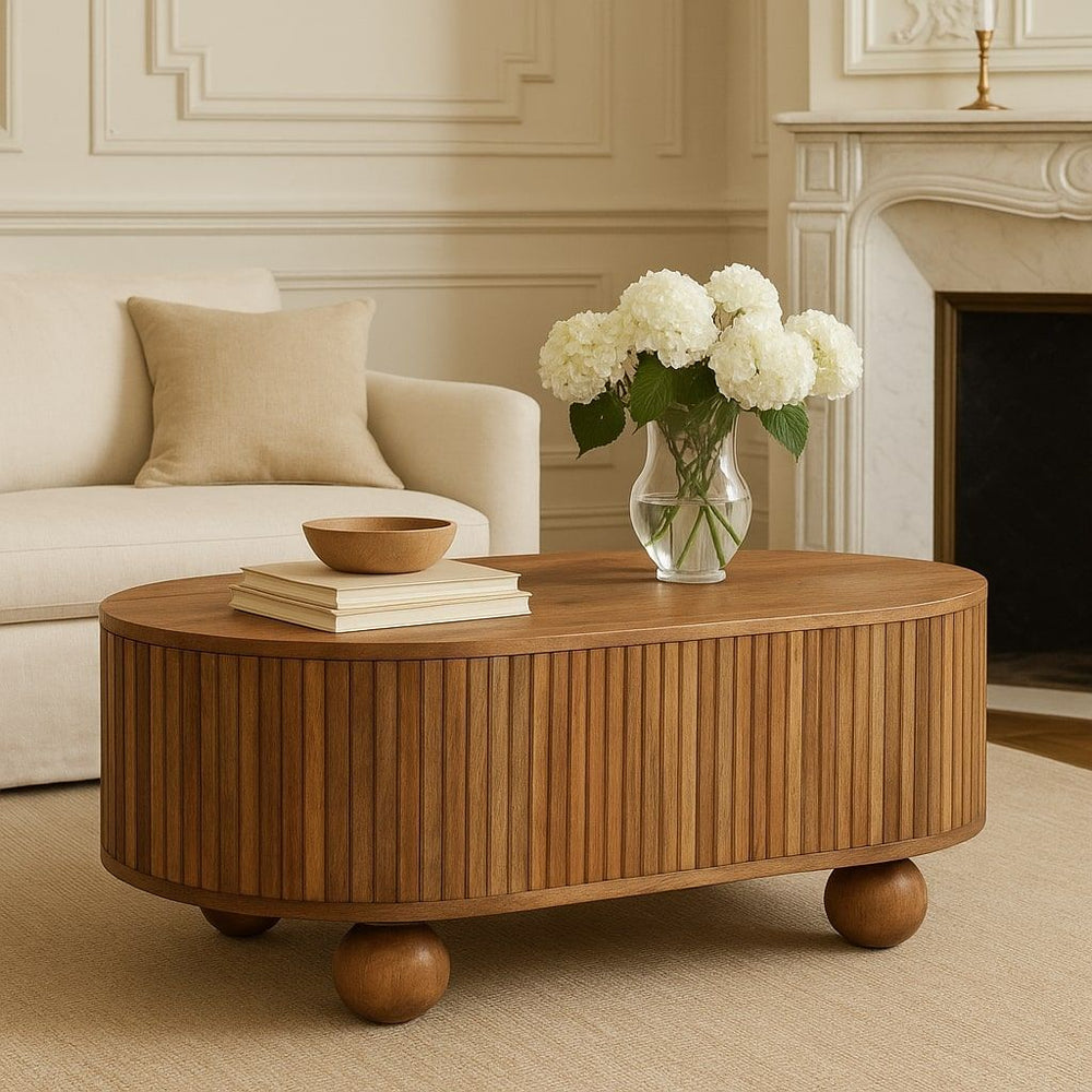 Soba - Ball Lid Up Coffee Table - Oak