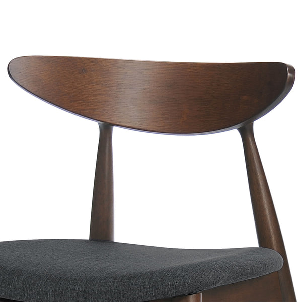 Retro Dining Chairs With Ergonomic Back (Set of 2)