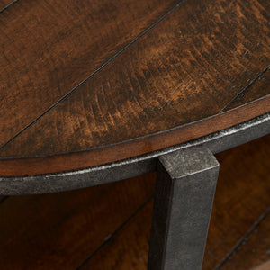 Breckinridge - Demilune Sofa Table - Dark Brown