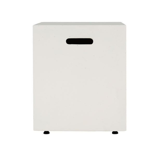 Modern Tank Holder Side Table With Smooth Concrete Surface