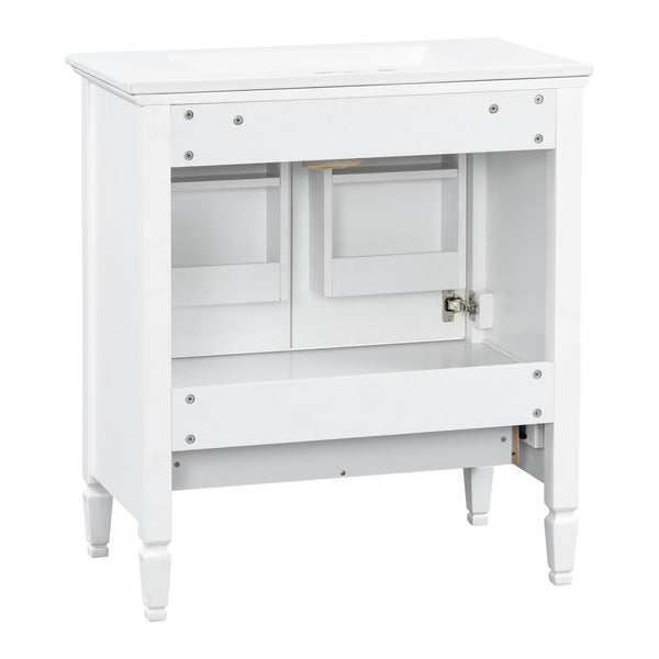 Freestanding Vanity With 1 Drawer & 2 Soft Close Doors With Door Mounted Storage