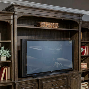 Paradise Valley - Entertainment Hutch - Saddle Brown
