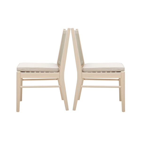 Cordoba - Dining Chair (Set of 2) Comfortable Armless Chairs - Beige