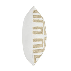 Mateo - 22" x 22" Pillow - Metallic Gold / Ivory