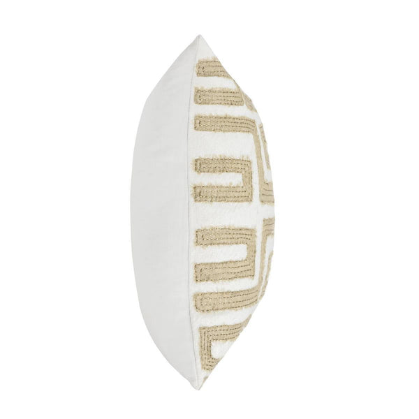 Mateo - 22" x 22" Pillow - Metallic Gold / Ivory