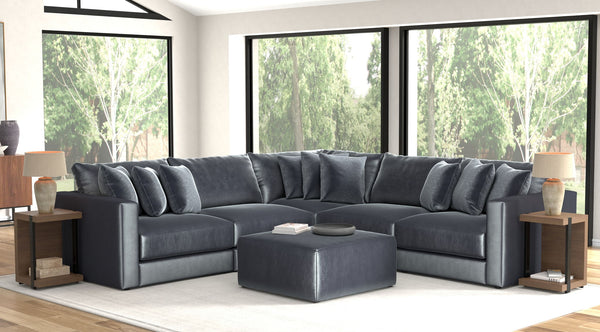 Remington - Modular Sofa And Cocktail Ottoman - Slate