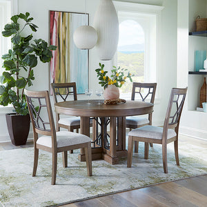 Sundance Dining - Grid Back Dining Chair (Set of 2) - Sandstone