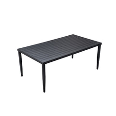 Outdoor Patio Dining Table With Tapered Feet & Umbrella Hole