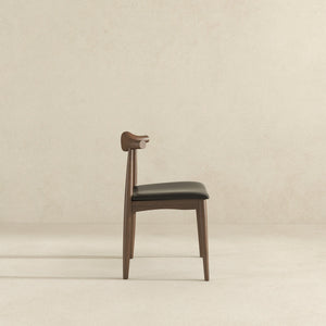 Destiny - Dining Chairs (Set of 2) - Black / Dark Brown