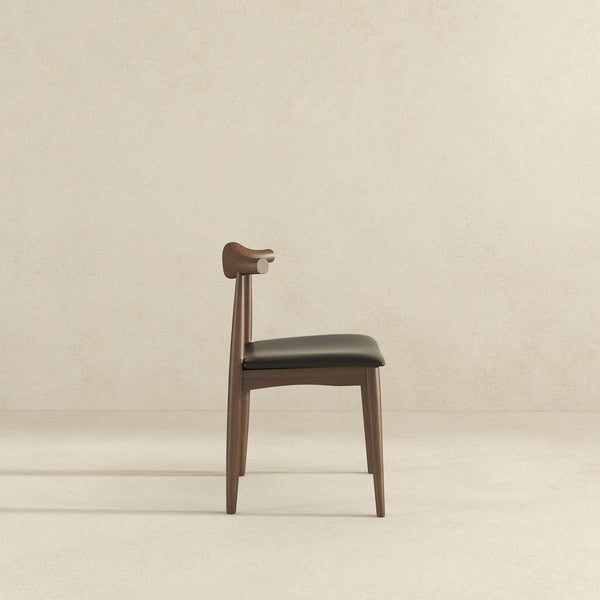 Destiny - Dining Chairs (Set of 2) - Black / Dark Brown