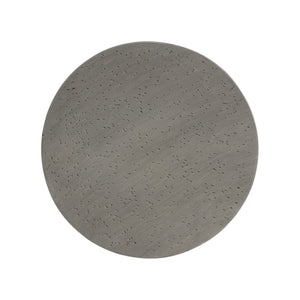Modern Outdoor Lightweight Concrete Side Table With Hourglass Design - Light Gray
