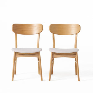 Dining Chairs With Cushioned Seat (Set of 2)