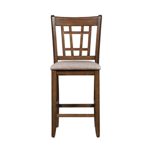 Santa Rosa - Lattice Back Counter Chair - Antique Honey