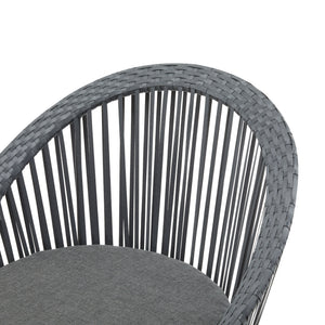 Modern Swivel Wicker Lounge Chair With Round Design