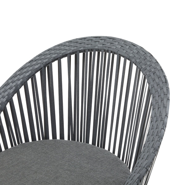Modern Swivel Wicker Lounge Chair With Round Design