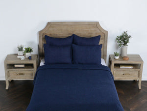 Elara - King Sham - Indigo