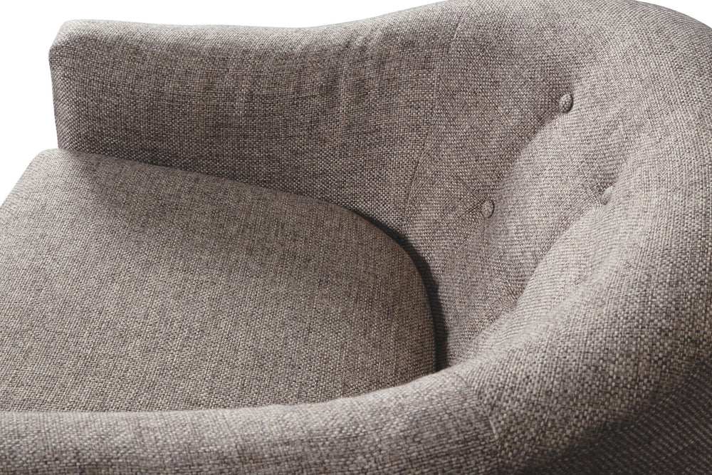 Upshur - Swivel Glider Accent Chair - Taupe
