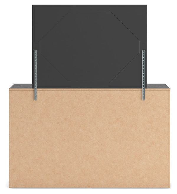 Hollivern - Dresser And Mirror - Dark Gray