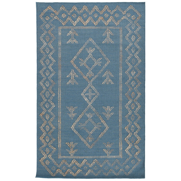 Comporta - 2' x 3' Lagos Rug - Blue/Natural