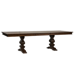 Armand - Trestle Table - Antique Brownstone