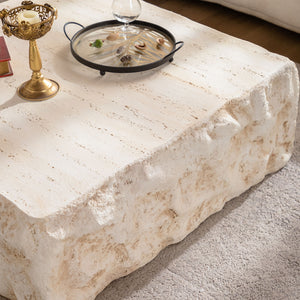 Square Coffee Table Design Living Room Office Furniture - Light Beige