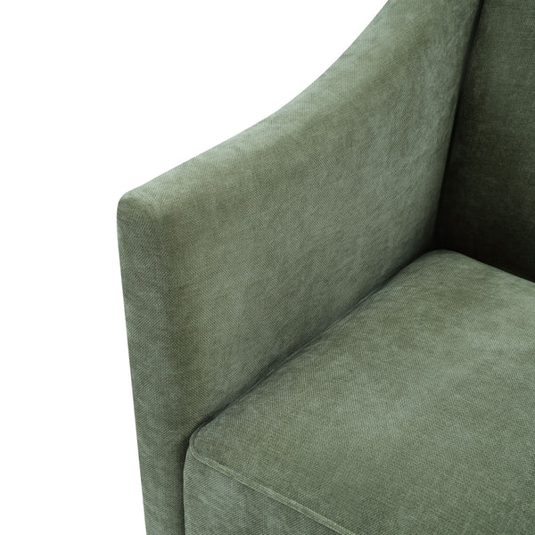 Barrel Accent Chair With Enclosed Arms