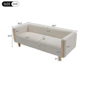 3 Seater Sofa For Living Room - Oatmeal