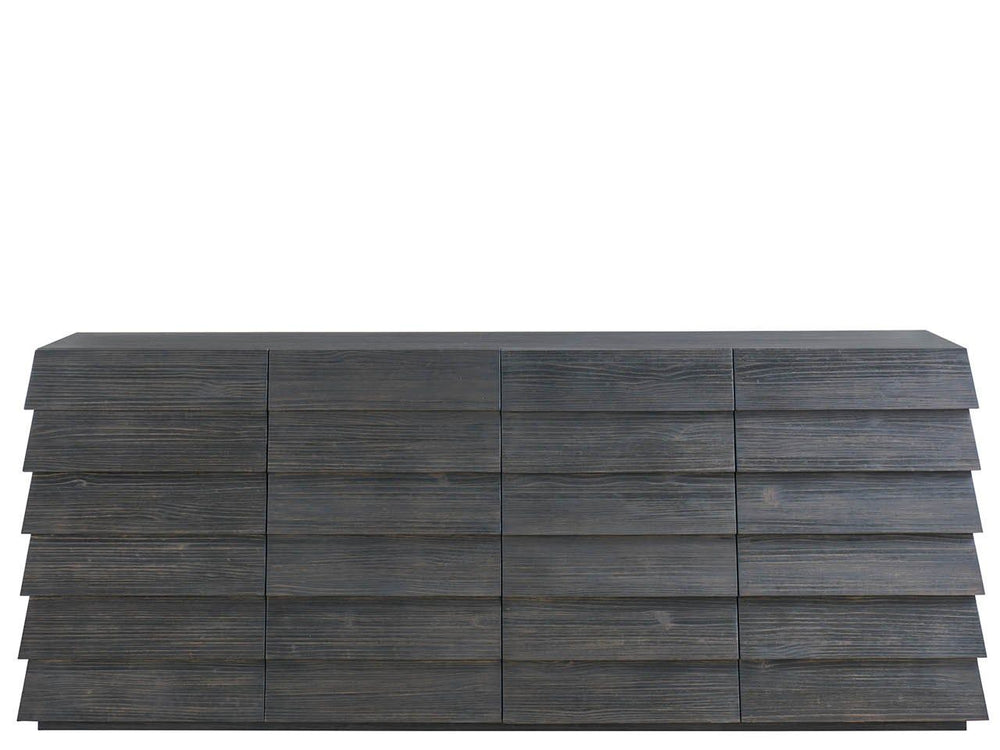 Dwell - Basalt Lap Credenza - Dark Gray