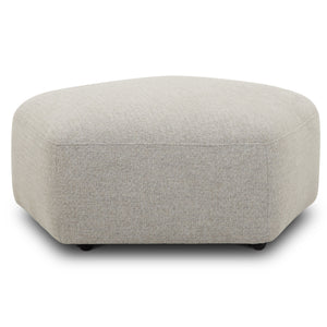Playful - Ottoman With Casters - Canes Cobblestone