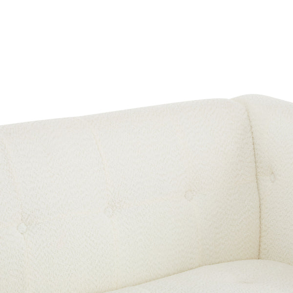 Contemporary 3 Seater Sofa With Tufted Design