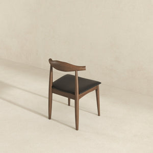 Destiny - Dining Chairs (Set of 2) - Black / Dark Brown