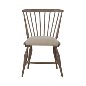 Americana Farmhouse - Upholstered Seat Windsor Chair - Dusty Taupe