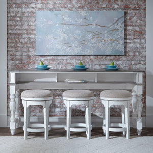 Magnolia Manor - Console Bar Table - Antique White