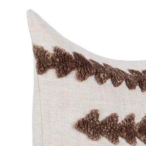 Essay - 22" x 22"Pillow - Frothed Brown