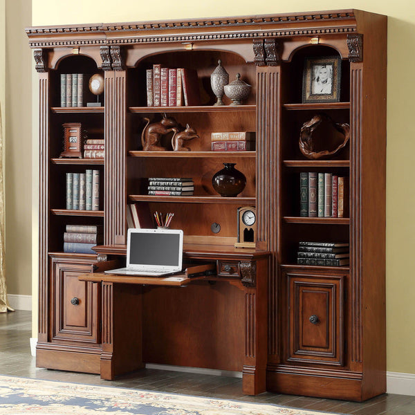 Huntington - Library Desk (2 Piece) - Antique Vintage Pecan