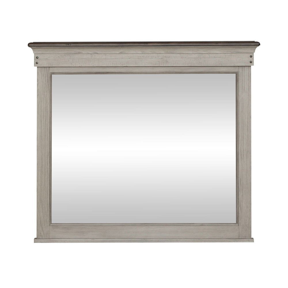 Ivy Hollow - Landscape Mirror - Weathered Linen / Dusty Taupe