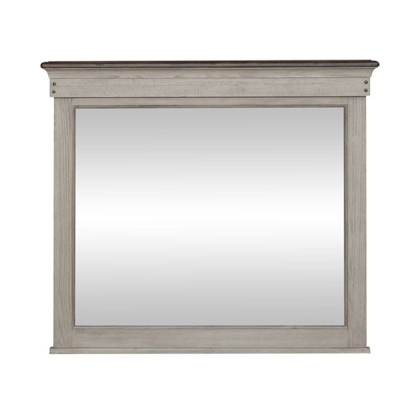 Ivy Hollow - Landscape Mirror - Weathered Linen / Dusty Taupe