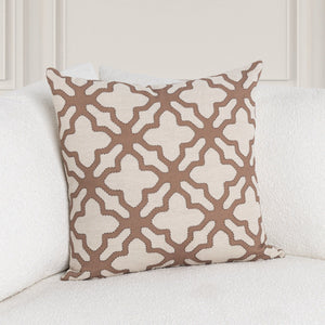 Mullan - 22" x 22"Pillow - Frothed Brown