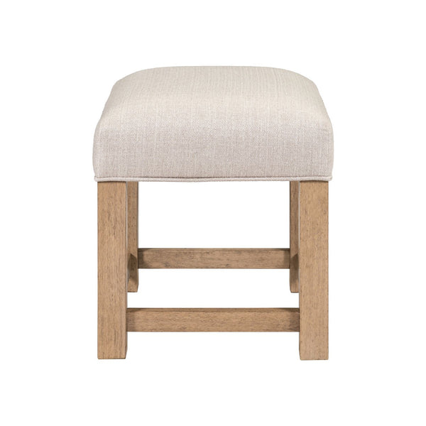 Corso - Upholstered Console Stool - Natural & Concrete
